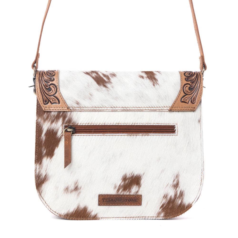 Yellowstone Frontier Ridge Handtooled Bag in Oat Mocha: Oat Mocha
