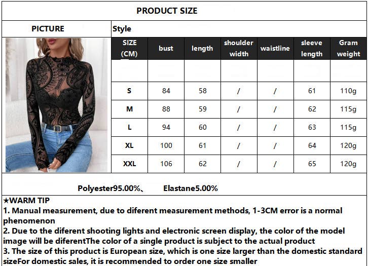 Paisley Velvet Print Mesh Top: Black / Missy / L