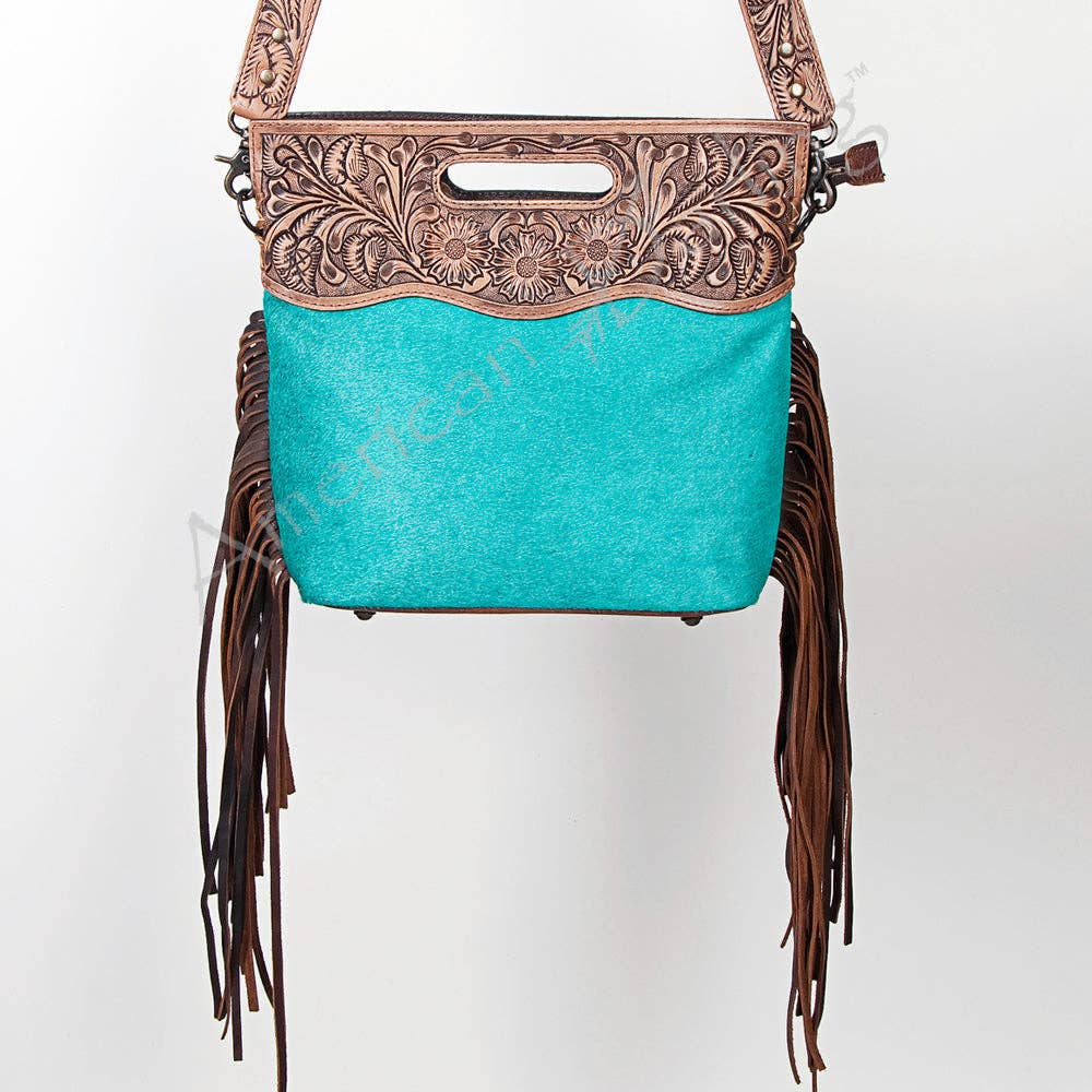 ADBGS146 Crossbody Genuine Western Leather Women Bag Jane: ADBGS146TRQ