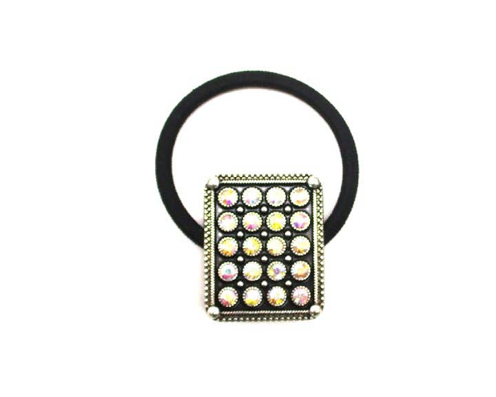 Western Crystal Rectangle Hair Tie