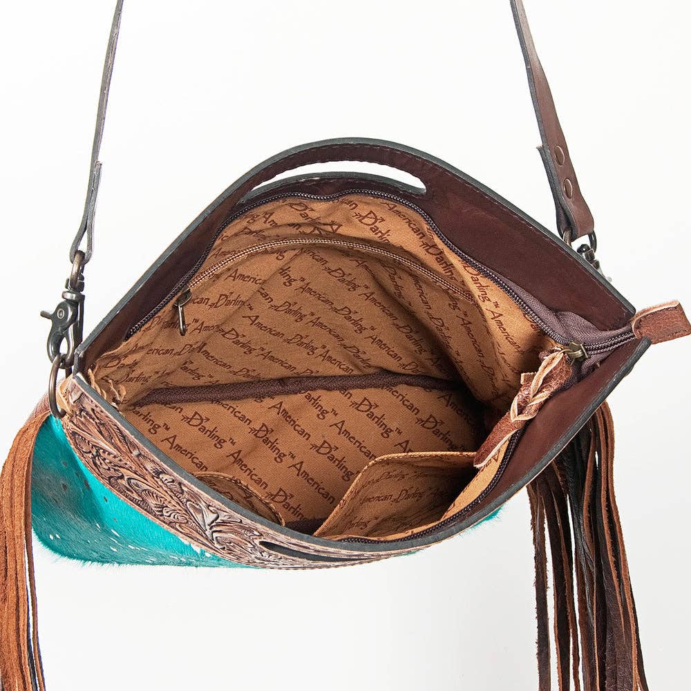 ADBGS146 Crossbody Genuine Western Leather Women Bag Jane: ADBGS146TRQ