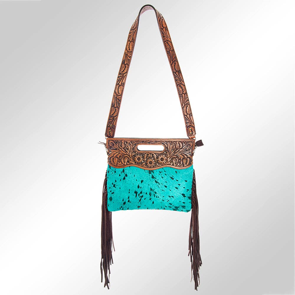ADBGS146 Crossbody Genuine Western Leather Women Bag Jane: ADBGS146TRQ