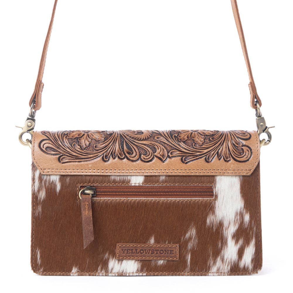 Yellowstone Russet Valley Handtooled Bag in Warm Chestnut: Warm Chestnut