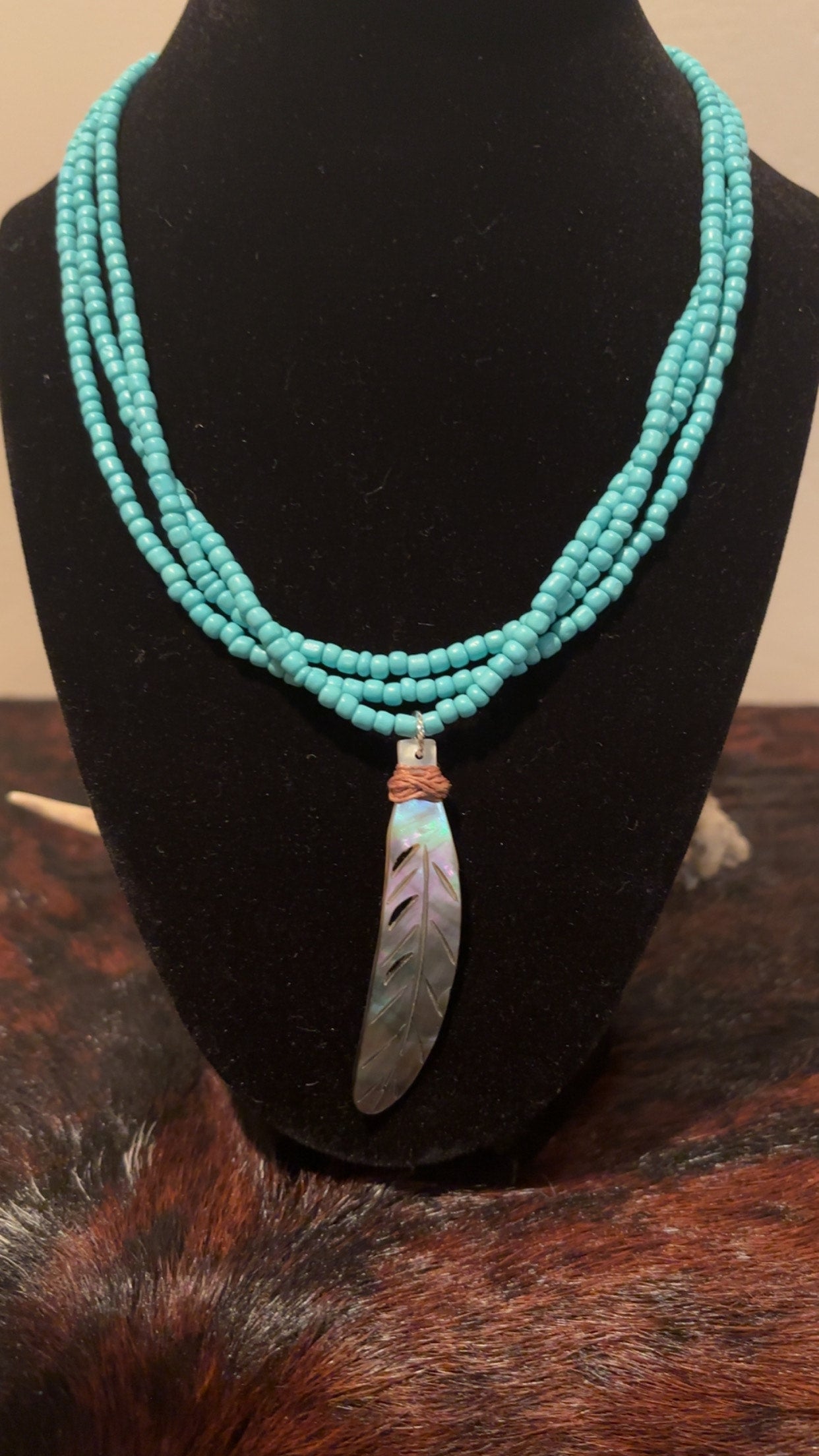 Shell Feather Necklace