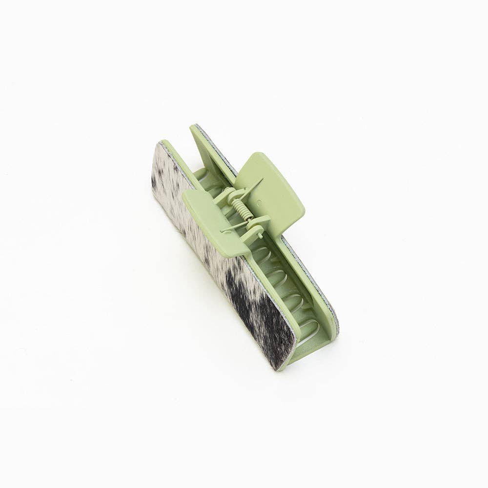 Sage Yard Hairon Hair Clip in Ebony Moss: Ebony Moss