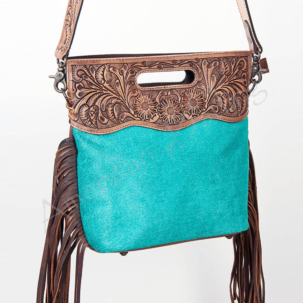 ADBGS146 Crossbody Genuine Western Leather Women Bag Jane: ADBGS146TRQ