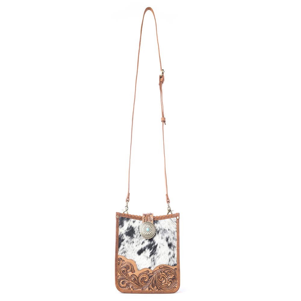 Yellowstone Snowfield Handtooled Bag in Cream Auburn: Cream Auburn