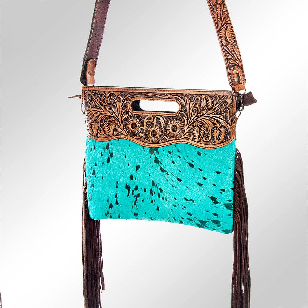 ADBGS146 Crossbody Genuine Western Leather Women Bag Jane: ADBGS146TRQ