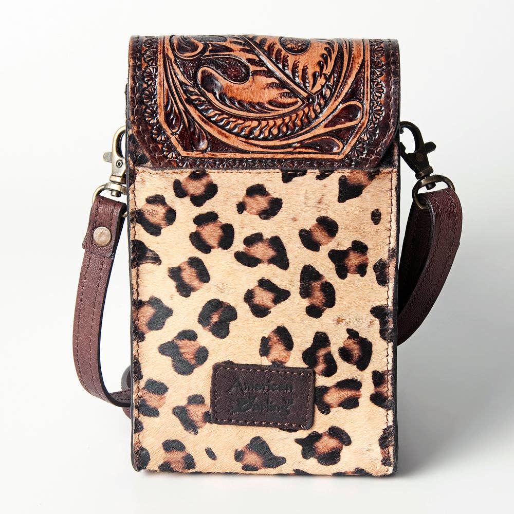 LC-ADBGZ326B Cellphone Holder Genuine Western Leather Women Bag Betsy: ADBGZ326B