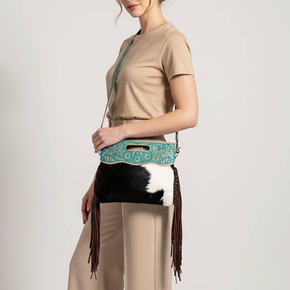 ADBGS146 Crossbody Genuine Western Leather Women Bag Jane: ADBGS146TRQ