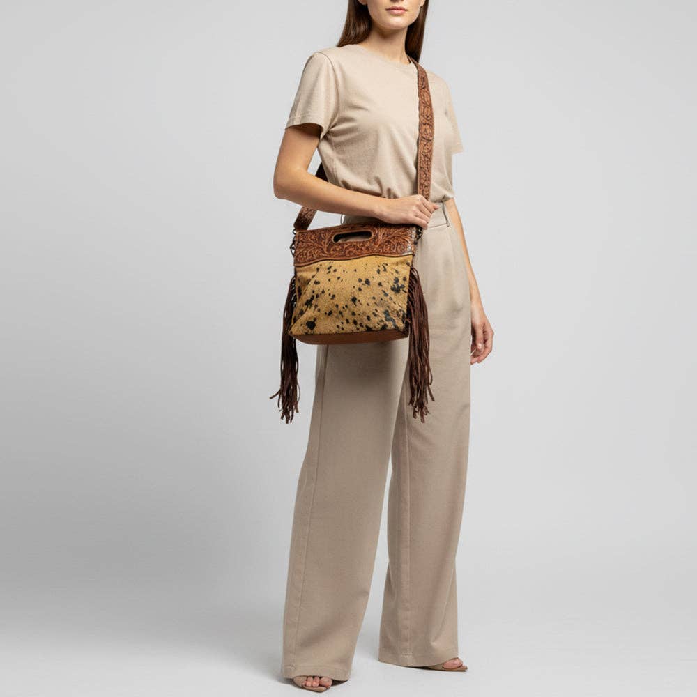 ADBGS146 Crossbody Genuine Western Leather Women Bag Jane: ADBGS146TRQ