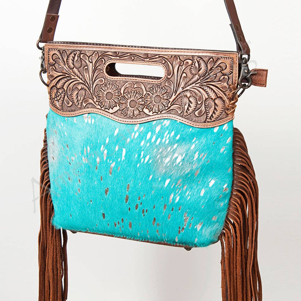 ADBGS146 Crossbody Genuine Western Leather Women Bag Jane: ADBGS146TRQ