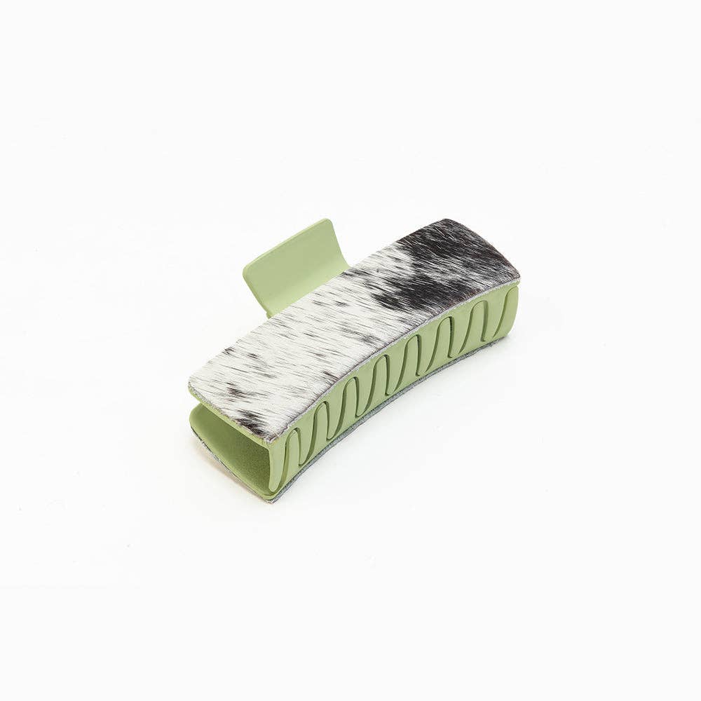 Sage Yard Hairon Hair Clip in Ebony Moss: Ebony Moss