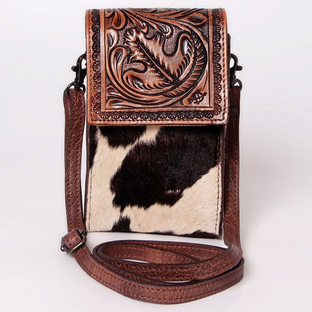 LC-ADBGZ326 Cellphone Holder Genuine Western Leather Women Bag Becca: ADBGZ326