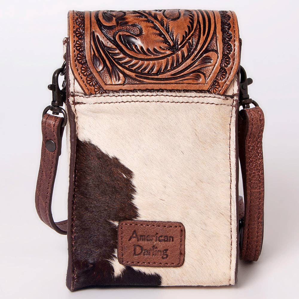 LC-ADBGZ326 Cellphone Holder Genuine Western Leather Women Bag Becca: ADBGZ326